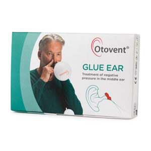 Exterior packaging for Otovent - a treatment for glue ear