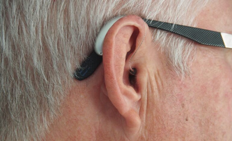 man's ear