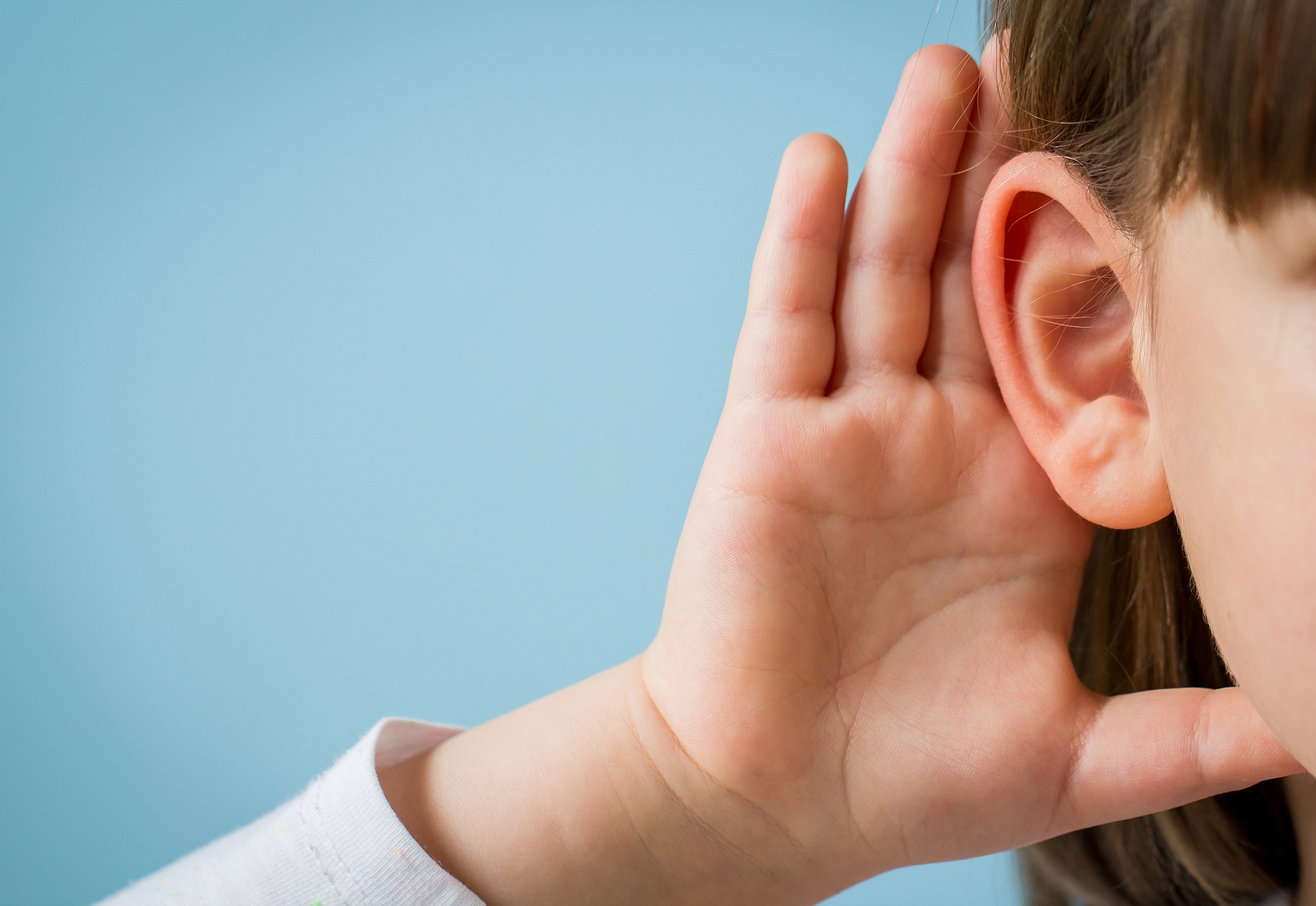 book hearing test - Child with hearing problem
